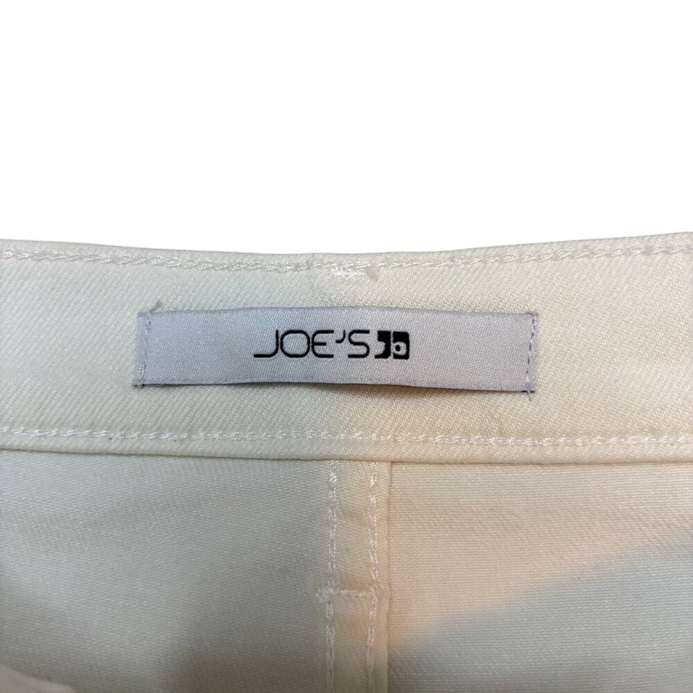 Joe’s Jeans Joplin White Denim Midi Skirt High Rise Raw Hem - Picture 5 of 7